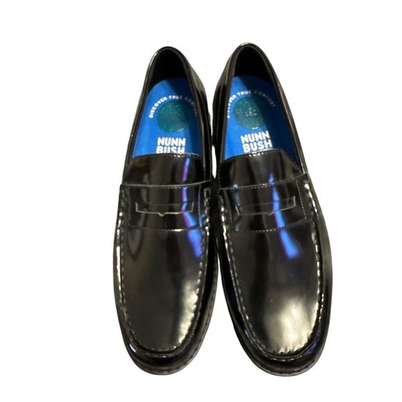 Mens Nunn Bush Lincoln Mock Toe Penny‎ Loafer Size 10W Manmade Upper Leat… - Picture 2 of 8